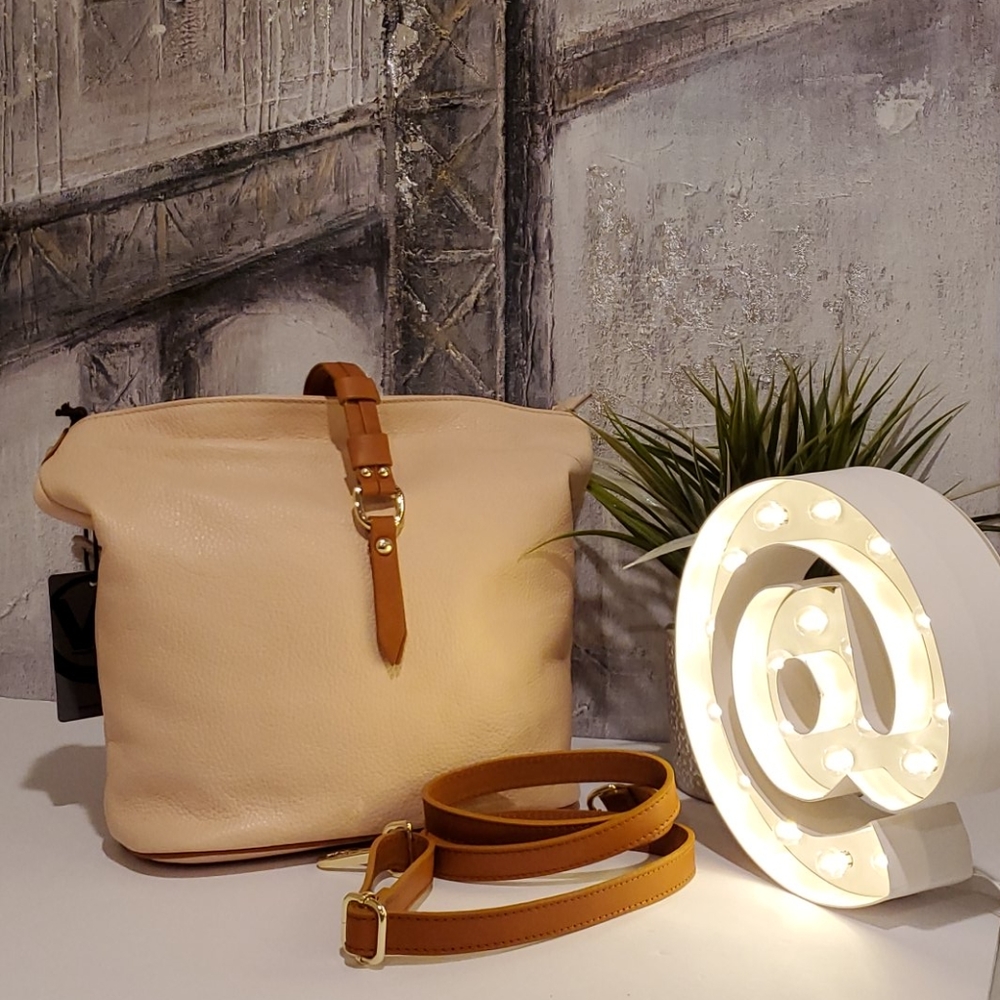 Valentina Made In Italy pebbled leather bag
